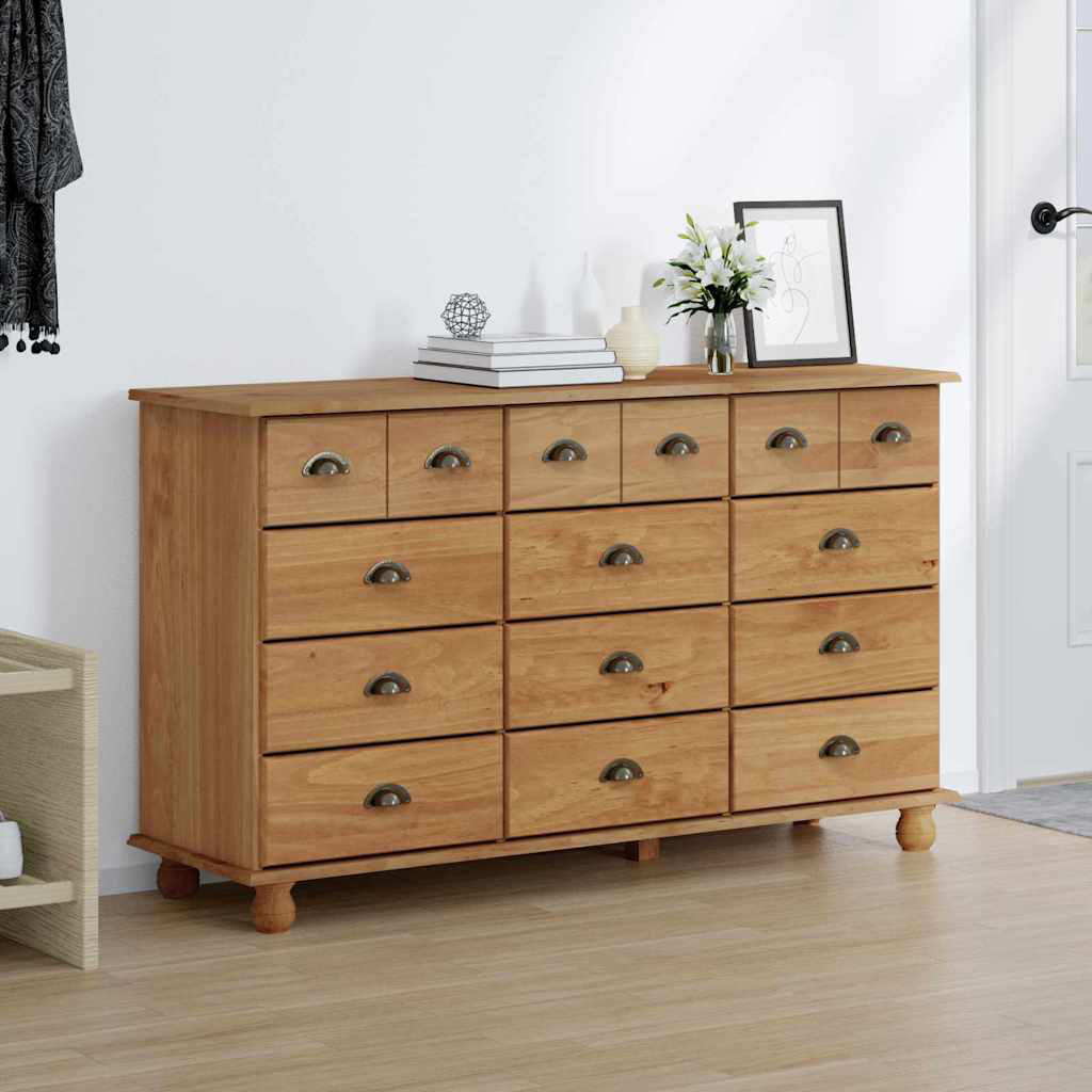 Chest of Drawer with Drawer with Storage ASKIM Solid Pine Wood