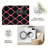 1PC Pink Black Geometric Linked Trellis area rugs for Living Room, Soft and Comfortable, Suitable for all seasons, easy-to-maintain, machine washable Indoor floor mat, Under Table Farmhouse suitable for dining room, bedroom, entryway, home office,-998624975