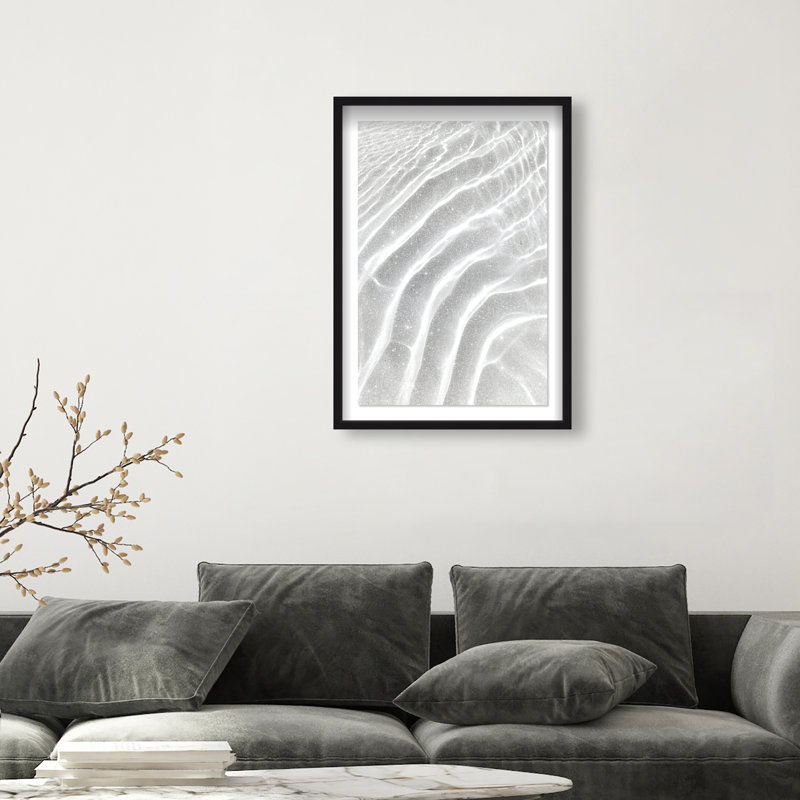 Water Ripples I Print by Oliver Gal, 37.5" H x 25.5" W, Black Shadowbox