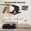 Canapé modulaire Boneless LoveSeat Cloud, canapé en velours côtelé l 78,7 po avec repose-pieds, 3 pièces, aucun assemblage requis-1812752067-1812752070