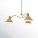 Delano 3 Light Metal Dimmable Chandelier