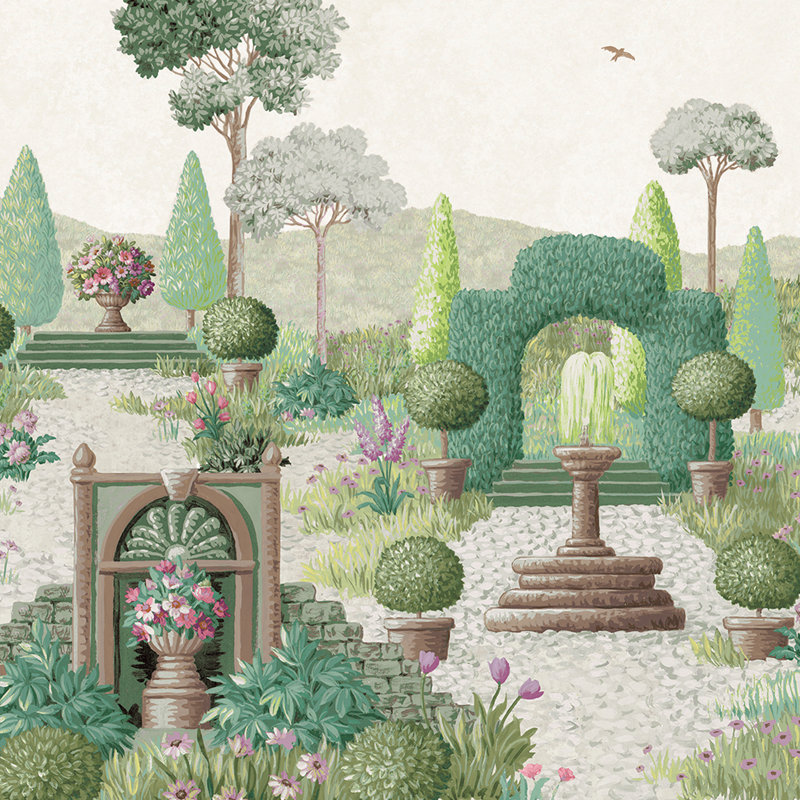 Laura Ashley Naunton Folly Fern Green Mural