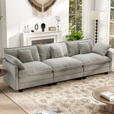 Malott 111.5" Chenille Modular Sectional Sofa