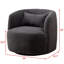 Fauteuil pivotant rembourré en polyester 34 po Sydney-79620933