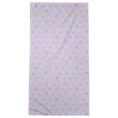 Serviette de bain classique cupcake