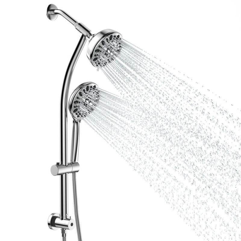 Pomme de douche réglable 4,7 po, Chrome