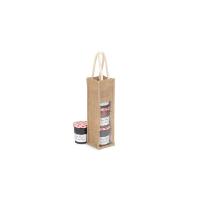 Jute Single Bottle Carrier Bag