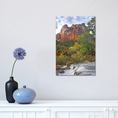 Court of the Patriarchs, Zion National Park, Utah 1 Piece Wrapped Canvas Wall Art