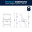 Chaise pliante en résine pour enfants avec siège rembourré en vinyle Hao-38772454