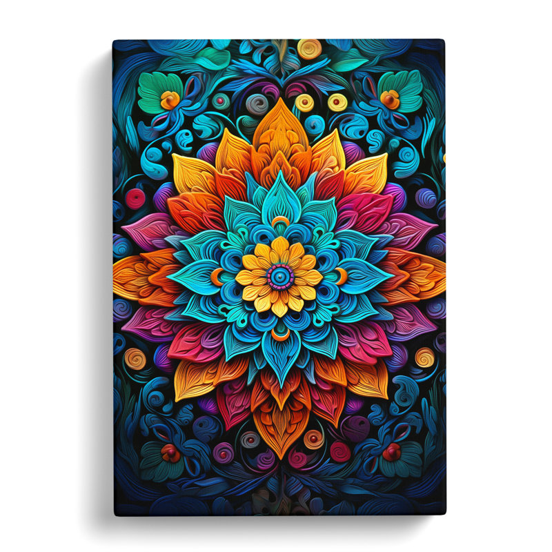 Mandala Informel No.2 - Wrapped Canvas, 50cm H x 35cm W x 3cm D