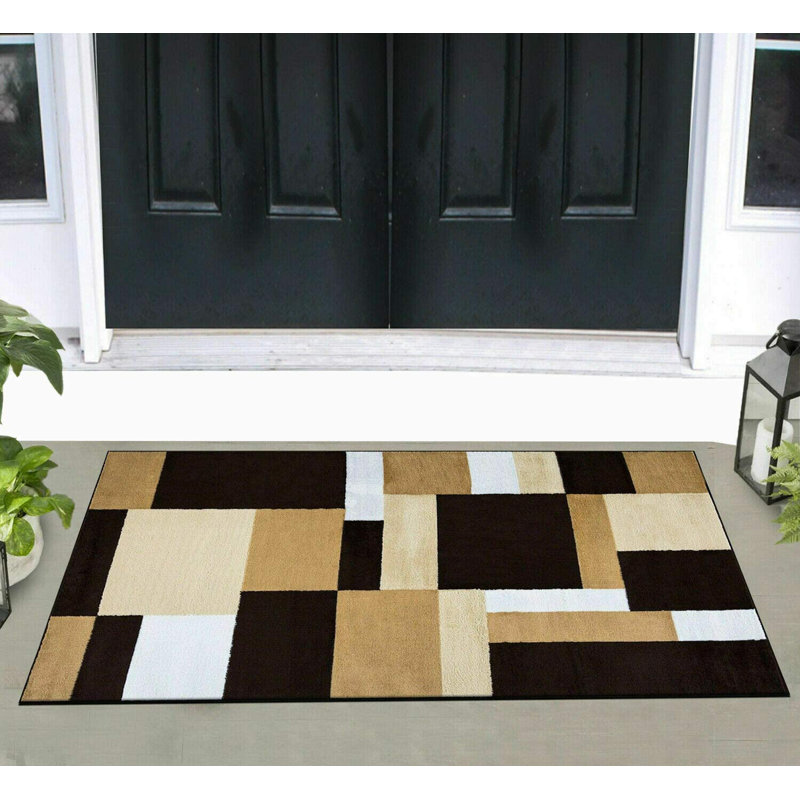 Amalin Geometric Area Rug, Runner 60 x 220cm