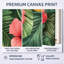 Art mural hibiscus, toile fleur tropicale, Prou-1130818763-1130818765
