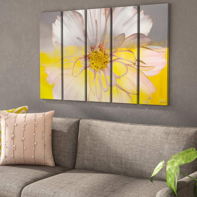 « Painted Petals XXXIV » par Tristan Scott - reproduction d'art graphique sur toile tendue de 5 pièces