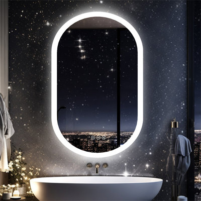 Oval LED Wall Mirror