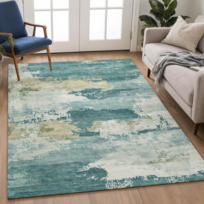 Tapis abstrait lavable à la machine de qualité supérieure Mayfield AMF2372