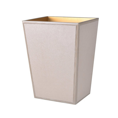 Poubelle rectangulaire avec doublure pour salle de bain et chambre à coucher Mike + Ally
