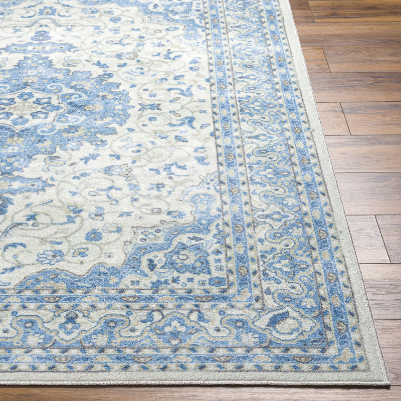 Drust Light Grey Machine Washable Area Rug, Runner 2'7" x 7'3"