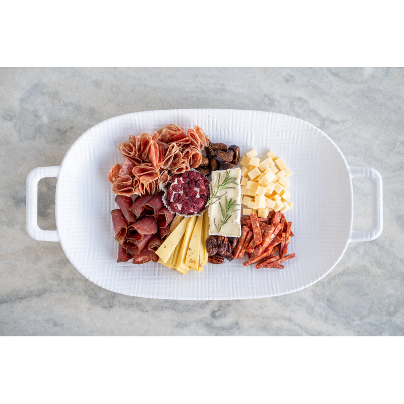 Sedona Serving Platter, White
