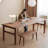 Solid wood light luxury dining table-450684623