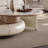 Cream style creative minimalist rotating end table
