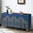 Modern Fluted Sideboard Buffet With Storage