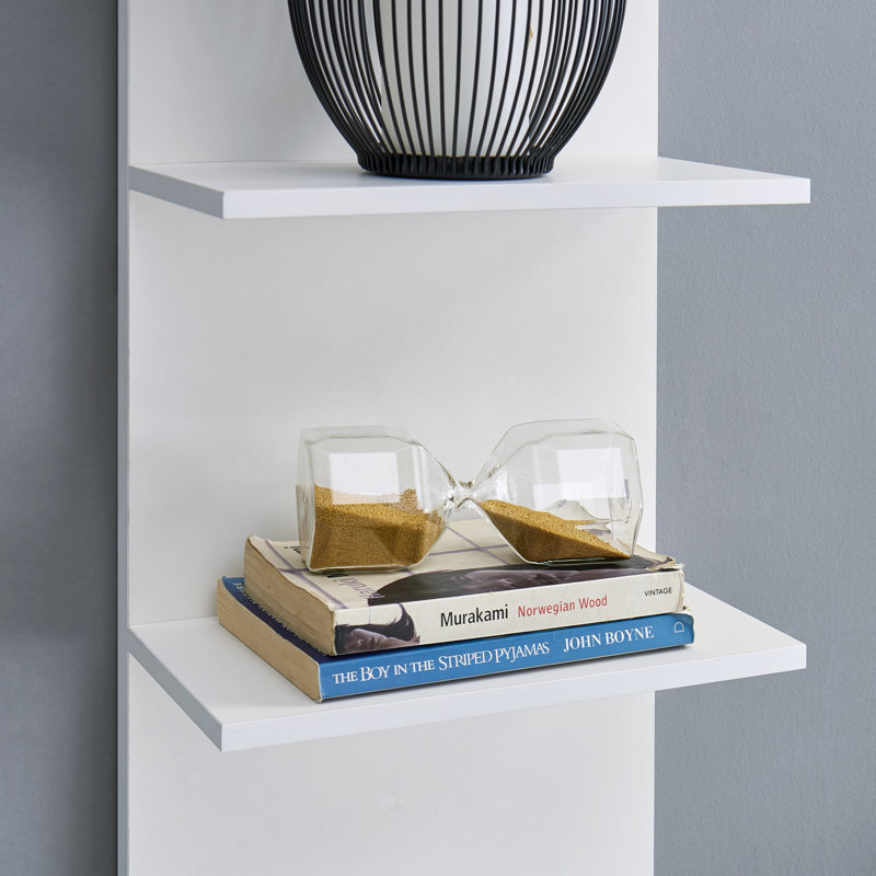 Brakebill 5 Tier Wall Shelf, White