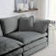 Ensemble de canapé modulaire 2 pièces, ensemble de canapés modulaires de salon, canapé à assise profonde pour salon, 1 + 3 places en chenille