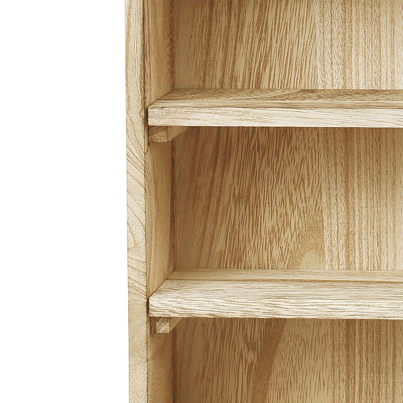 Arizmendi 5 Piece Accent Shelf with Adjustable Shelves, Oak