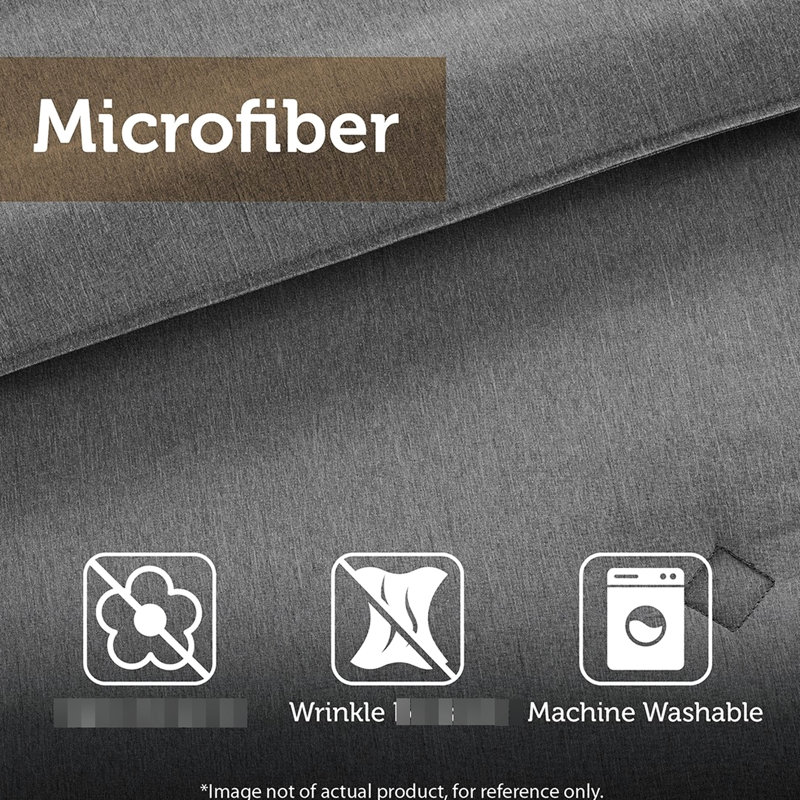 Down Alternative Comforter - Plaid Soft Flannel-like Fabric, Fill, 2 Shams, All Season Comfort, Machine Washable, Mini Comforter, Material, Alternative, Matter