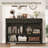 55.1"W Sideboard Buffet With Open Shelf And Drawers-1087881820