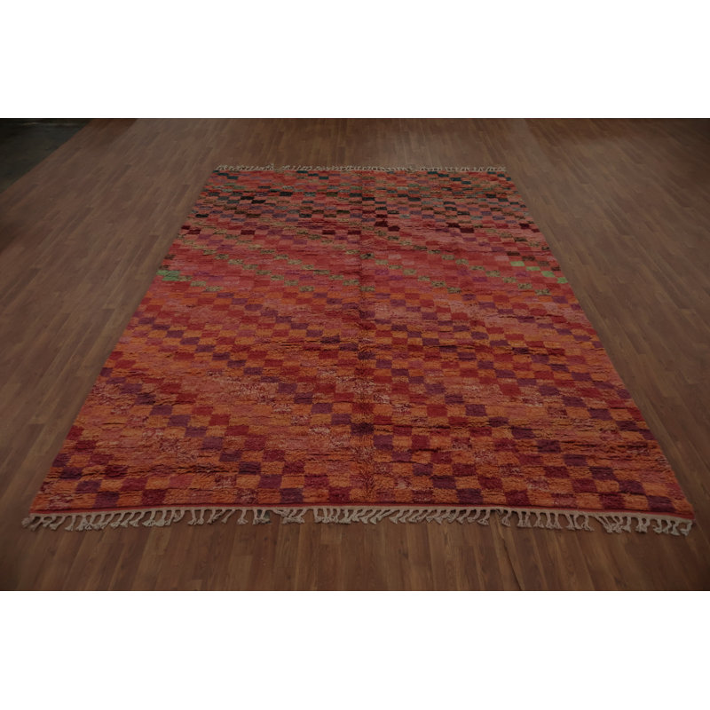 Tapis damier marocain 9 x 13
