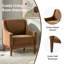 Fauteuil Arshanti avec pieds en bois massif-116133507