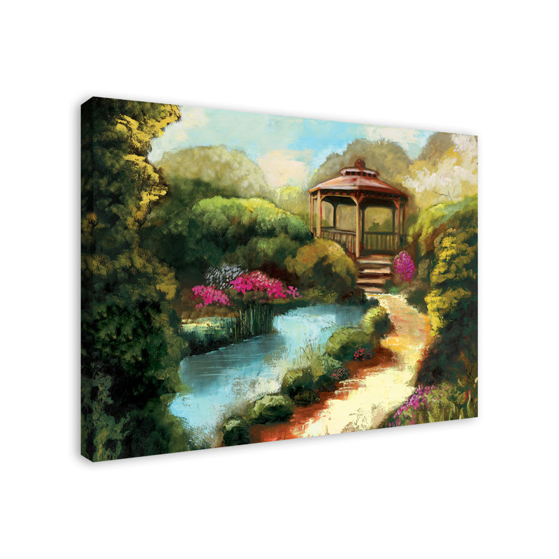 Garden Gazebo - Impression sur toile tendue, L 40 po x H 40 po