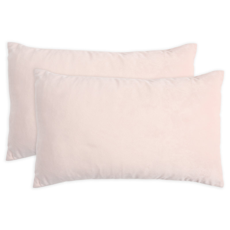 Housse de coussin rectangulaire en velours, Rougir