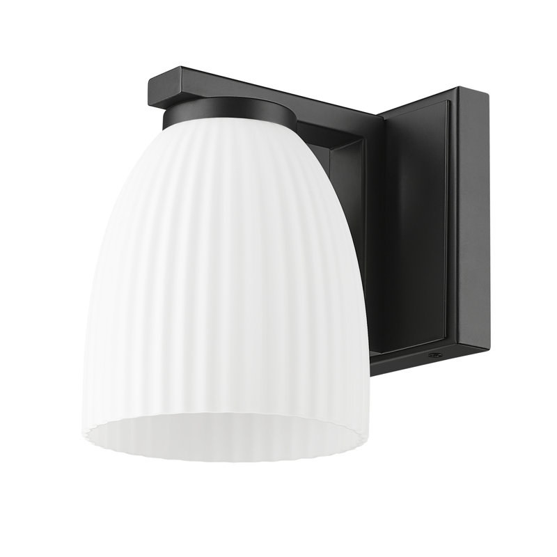 Mateo 1 Light Wall Sconce, Matte Black