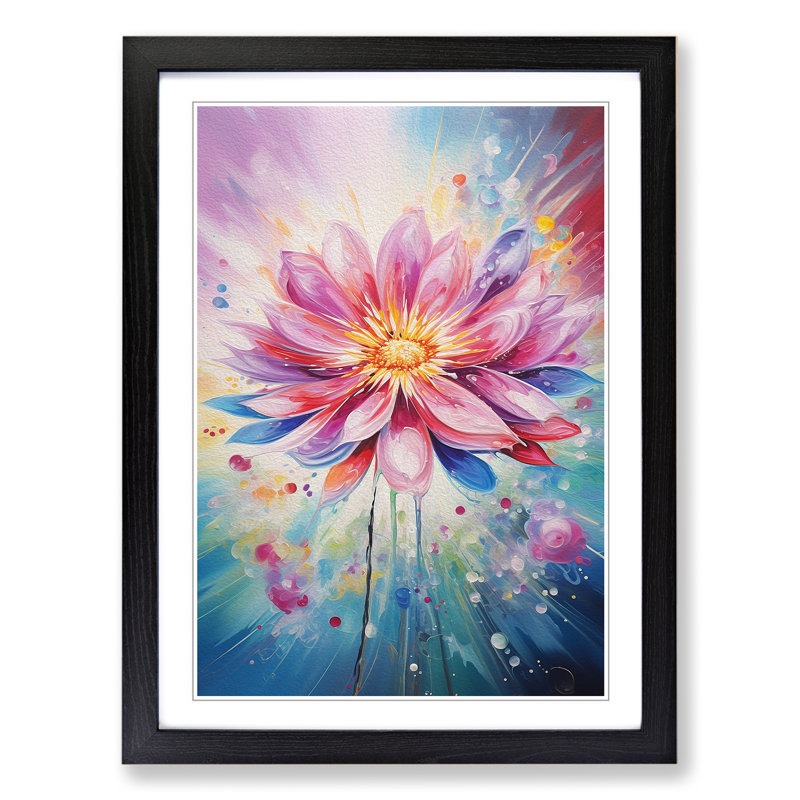 Single Picture Frame Print on Wood, Black Framed, 64cm H x 46cm W