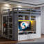 Lit mezzanine avec tiroirs-517369488