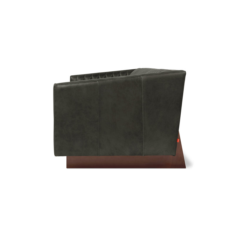 Wallace Sofa, Tucson Char Leather