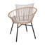 Chaise de patio moderne avec coussins Harleysville-1973885482