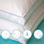 Oreiller en duvet synthétique imperméable avec soufflet-1187402453