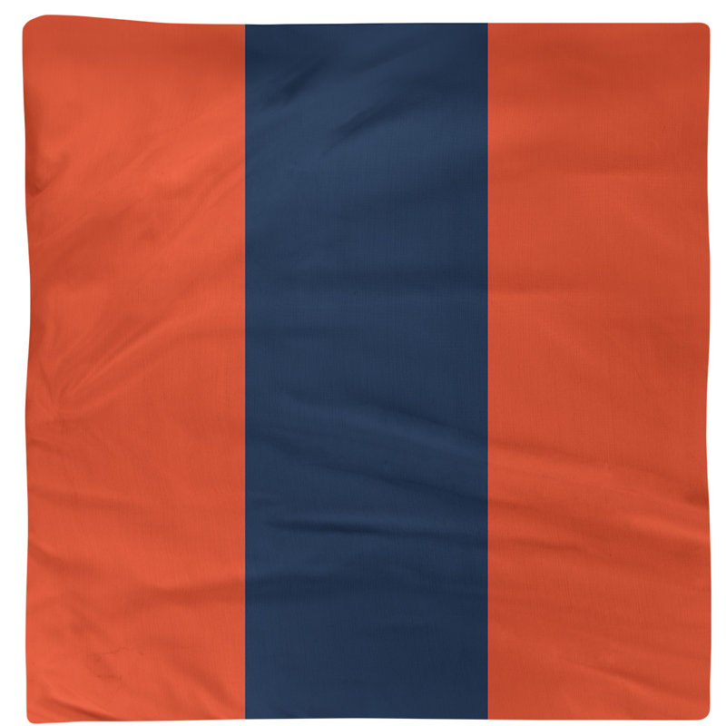 Serviette colorado, Sergé de coton, H 22" x l 22" x P 0,25", Orange/Navy/Orange