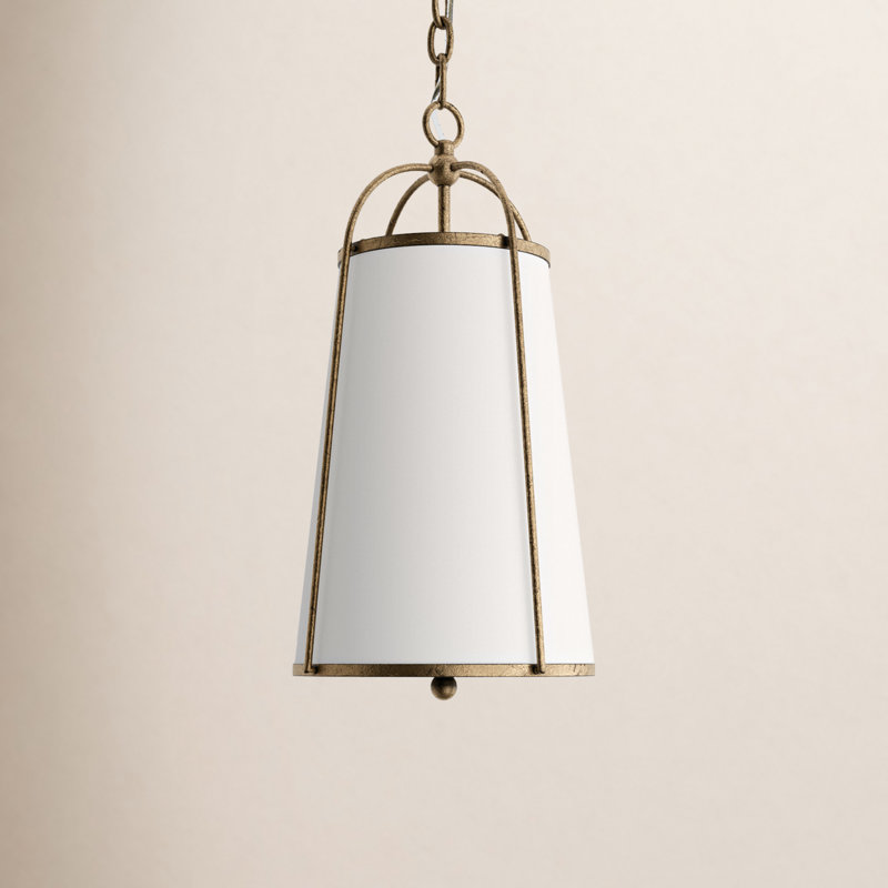 Stonington 1 - Light Single Cone Pendant by Chapman & Myers, Antique Gild