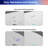63 x 37.38 Freestanding Bathtub, Oval Shaped Stone Resin Freestanding Tubs, Solid Surface Matte White Soaking Tub with Overflow and Pop-up Drain
