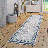 2X8 Area Rug Non-Shedding Stain Resistant Bordered For Hallways