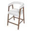 Tabourets de bar de 26 po de hauteur avec dossier, tabourets de comptoir confortables pour îlot de cuisine / salle à manger, ensemble de 2-125066462-125066463