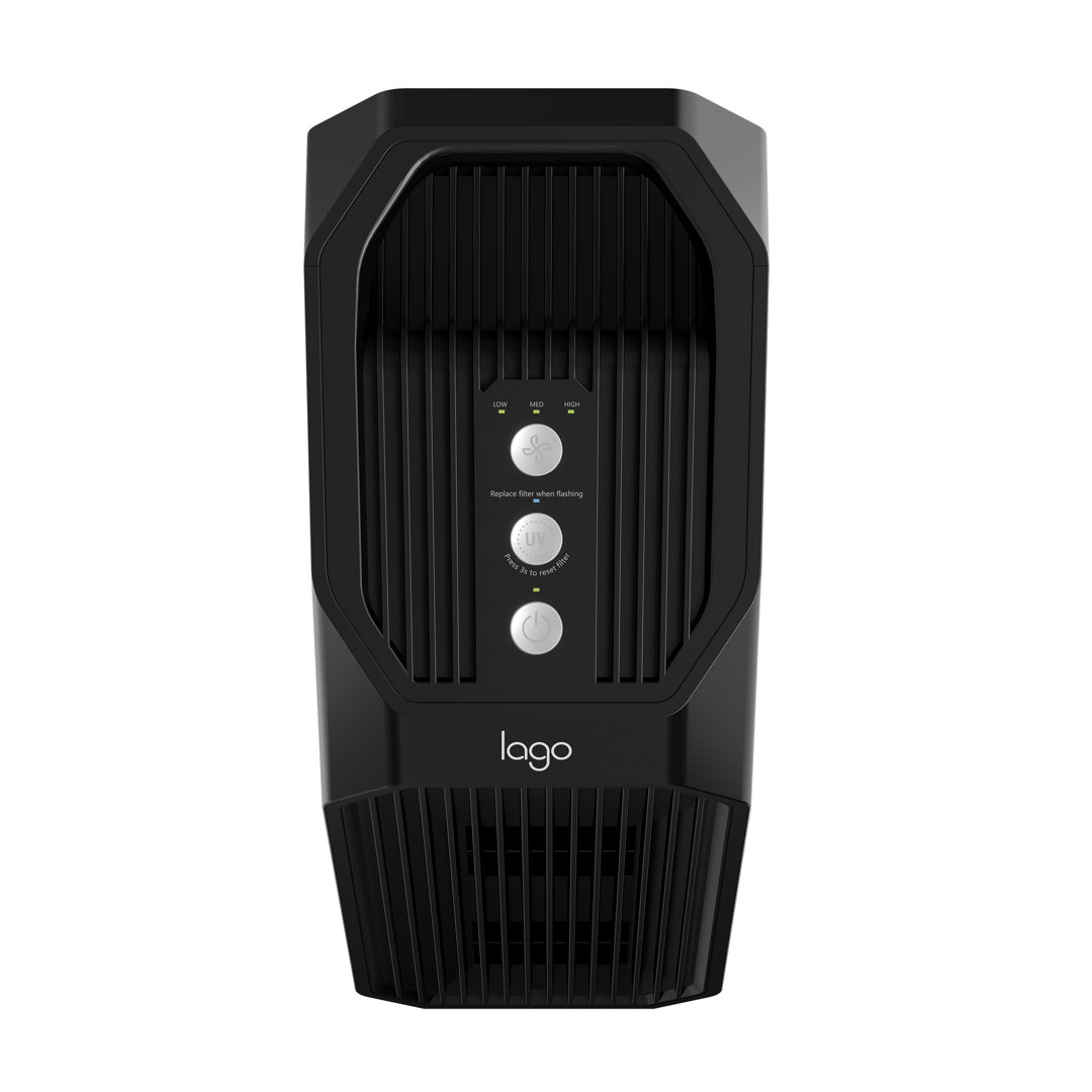 Lago Personal Air Purifier with True HEPA Filter for 222 Cubic Feet Lago