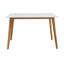 Rosman Solid Wood Rectangular Dining Table with Luxury Veneer Top - Sleek Modern Scandi Design-850186712
