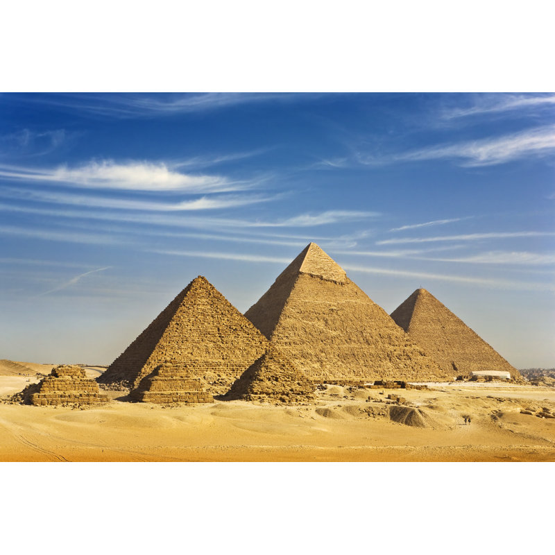 The Pyramids Of Giza by WitR - Wrapped Canvas Print, 61cm H x 91cm W
