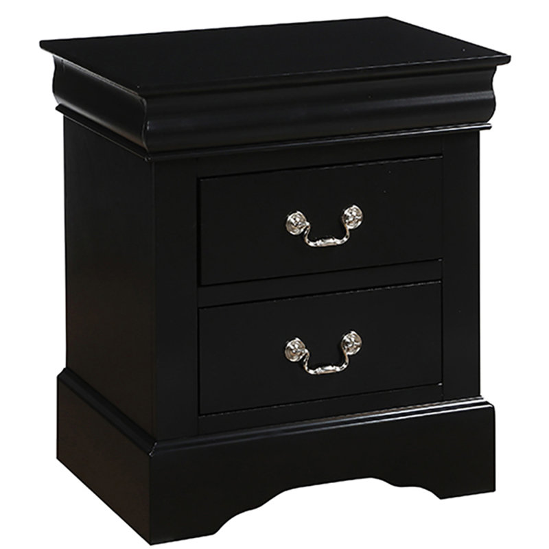 Table de bout Table de chevet moderne, Noir