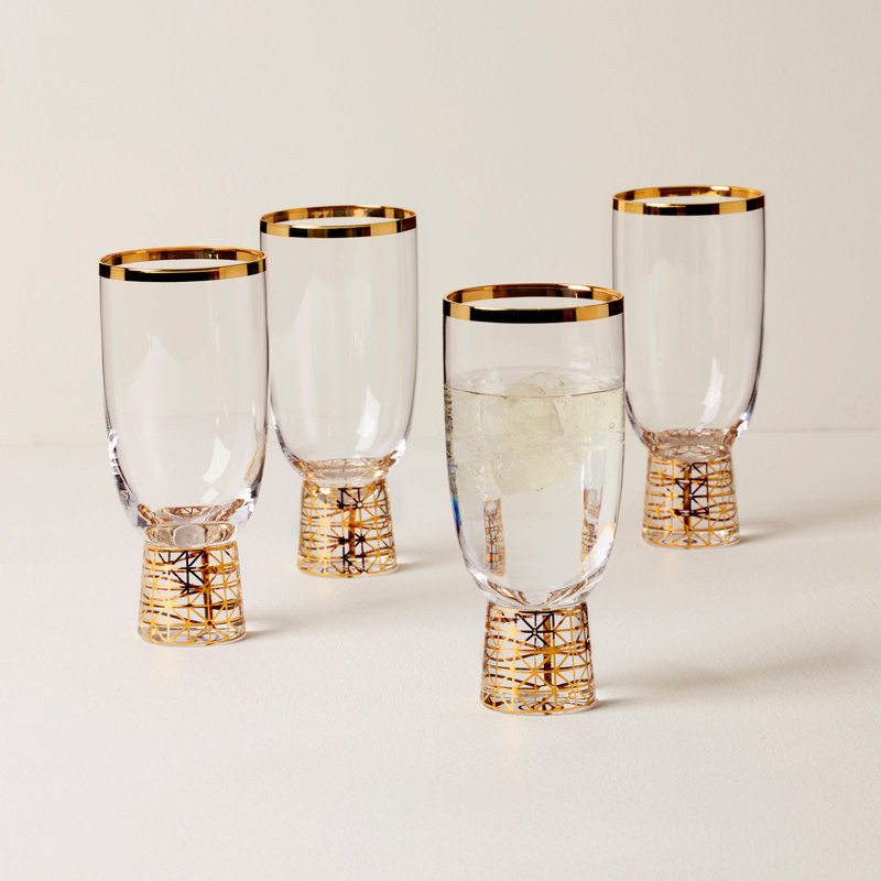 Lenox Tuscany Classics Gold Frost All-Purpose Glasses, Set Of 4